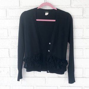 J. Crew Black Cardigan xs
